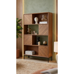 Fluted Textured Wood Cabinet