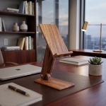 PREMIUM ADJUSTABLE WOODEN MOBILE STAND