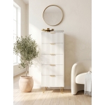 LINEA FLUTED 6-DRAWER CHEST